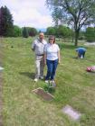 thumbs/Bill and Julie at Grandmas Head Stone.jpg